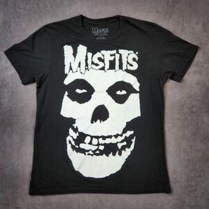 Misfits Shirt Mens Medium Black Fiend Skull Graphic Logo Punk Rock Band Tee‎